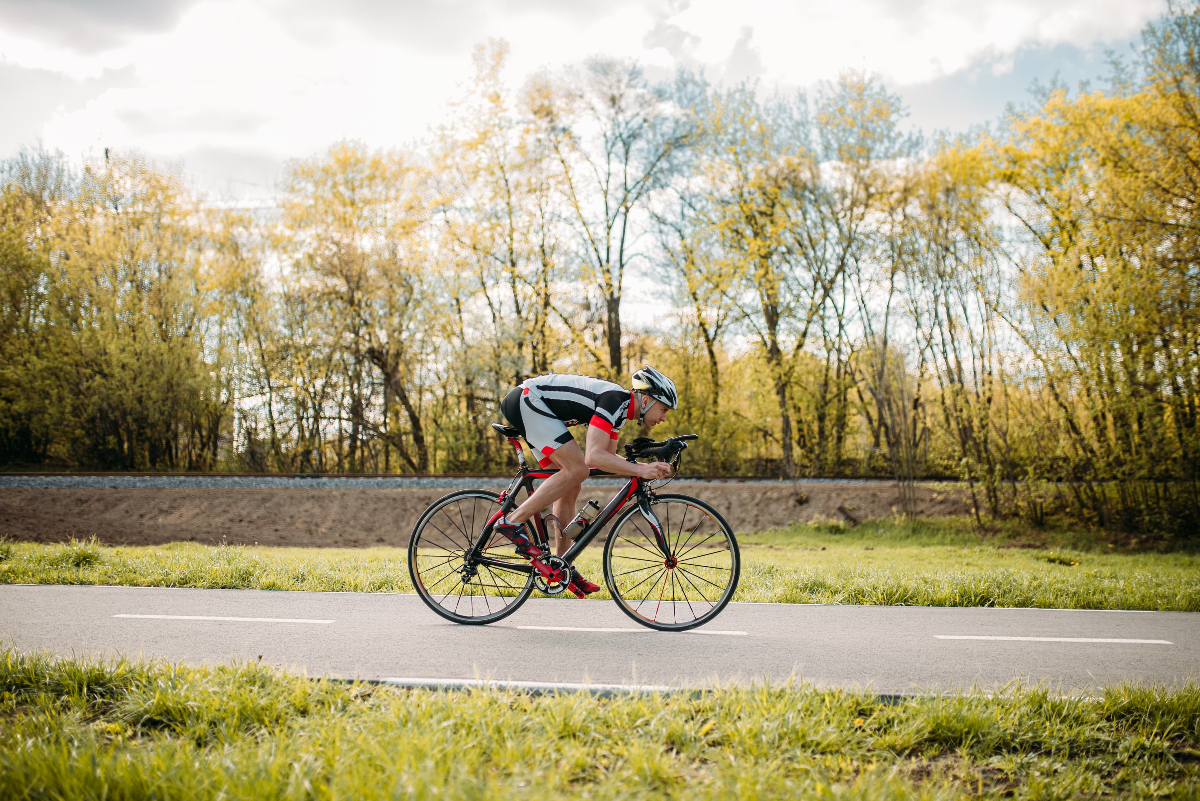 Man cycling